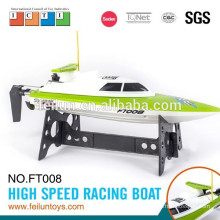 Small scale ABS material FT008 4 channel high speed radio remote control 27mhz boat for sale with CE/FCC/ASTM certificate